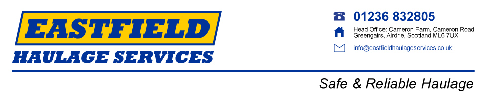 Eastfield Haulage Services Scotland